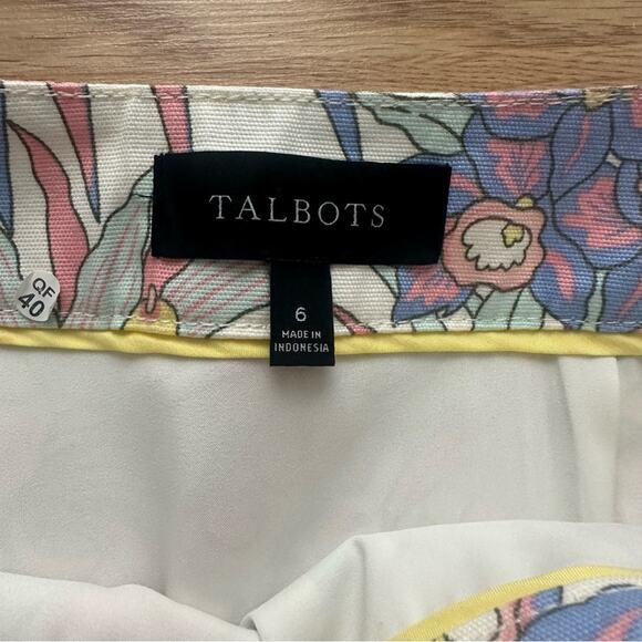 Talbots Floral Parrot Skirt Size 6 - Picture 6 of 7